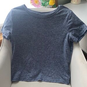 Classic Blue Women's Top With Open Back
